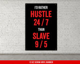 a man standing next to a tall black box