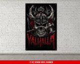 a picture of a skull with a helmet and two swords