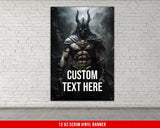 Spartan Banner For Home Gym Decor, Weightlifting Motivational Quote Wall Art, Fitness Powerlifting Inspirational Gift