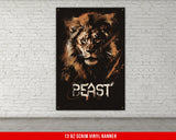 a picture of a tiger on a brick wall