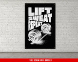 a black and white picture of a barbell on a brick wall