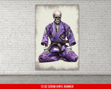 Jiu Jitsu Skeleton Grappling Vinyl Banner, Martial Arts Gym Decor, BJJ Skeleton Design, Brazilian Jiu Jitsu Poster, Grappling Art