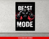 Beast Mode Banner Gym Decor Motivational Quote Fitness Wall Art Powerlifting Inspirational Weightlifting Dorm Gift