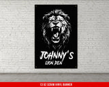 Lion Den - Your Name Custom Banner - Large Quote Wall Art - Home Gym Decor - Inspirational Motivational - Custom Vinyl Banner