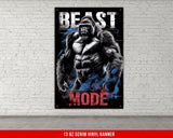 Fitness Motivation Banner Beast Mode Home Gym Decor Garage Gym Wall Art Motivational Quote Workout Inspiration Gym Poster Motivational