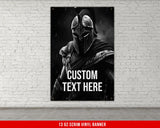Spartan Banner For Home Gym Decor Motivational Quote Wall Art Fitness Powerlifting Inspirational Custom Dorm Garage Gym Gift
