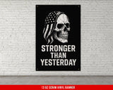 Stronger Than Yesterday Banner, Home Gym Wall Art, Motivational Quote Decor, Gym Banner, Custom Gym Sign, Fitness Motivation Poster