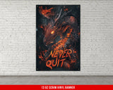 a picture of a dragon on a brick wall