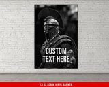 Spartan Banner For Home Gym Decor Weightlifting Motivational Quote Wall Art Fitness Powerlifting Inspirational Custom