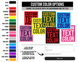 a screen shot of the custom text color options page