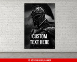 Spartan Banner for Home Gym Decor Motivational Quote Wall Art Custom Garage Gym Warrior Fitness Powerlifting Flag Gift