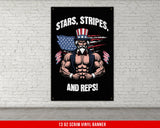 a picture of a man with a beard and an american flag hat