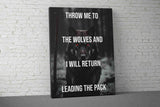 Throw Me To The Wolves Gym Canvas