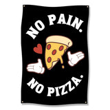 No Pain No Pizza Gym Wall Art, Funny Fitness Motivation Poster, Workout Room Decor, Home Gym Wall Hanging, Gym Lover Gift