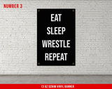 Wrestling Banners - Set of 4 - Gym Decor - Large Quotes Wall Art - School College Dorm - Sports Inspiration - Wrestlers