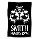 Custom Gym Banner, Personalized Family Gym Poster, Fitness Motivation Sign, Workout Room Decor, Custom Gym Wall Art