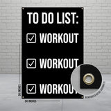 To Do List Poster, Workout Motivation, Fitness Goal Tracker, Gym Decor, Exercise Checklist, Health Reminder, Workout Wall Art