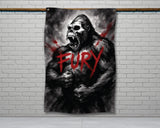 The image is a black and white advertisement for a product, likely a double-fold hem or a 2-meter-long fabric. The ad provides a size guide for the product, indicating that it is 56 inches long and 34.5 inches wide.