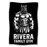 Family Gym Banner, Personalized Gym Decor, Home Workout Motivation, Fitness Room Wall Art, Custom Gym Flag, Fitness Enthusiast Gift