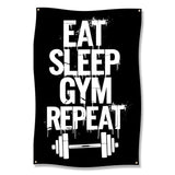 Eat Sleep Gym Repeat Poster, Fitness Wall Art, Motivational Gym Decor, Workout Inspiration Print, Home Gym Decor, Gym Lover Gift