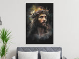 Jesus Christ Crown of Thorns Artistic Painting, Spiritual Wall Art Decor, Christian Faith Based Art Print, Religious Home Decor Gift
Jesus