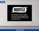 Definition Quotes Canvas Set - Home Gym Decor - Office Wall Art - Hustling Entrepreneur Inspiration