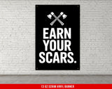 Vinyl Banner For Home Gym Decor, Weightlifting, Motivational Quote, Wall Art, Fitness, Powerlifting, Custom Gym Banner