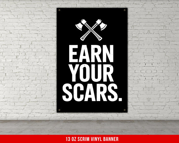 Vinyl Banner For Home Gym Decor, Weightlifting, Motivational Quote, Wall Art, Fitness, Powerlifting, Custom Gym Banner