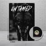 Untamed Wolf Poster, Black and White Wall Art, Animal Print Decor, Rustic Home Decor, Wildlife Artwork, Inspiration Design