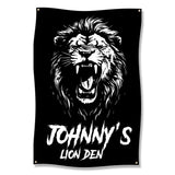 Fierce Lion Wall Art, Roaring Lion Poster, Johnny's Lion Den Decor, Black and White Lion Print, Bold Lion Artwork for Home