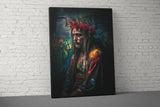 Contemporary Jesus Christ Art Print, Crown of Thorns and Roses, Vibrant Spiritual Wall Decor, Modern Christian Home Art, Unique Faith Gift