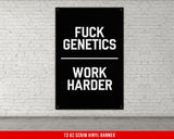 Motivational Quote Vinyl Banner, Home Gym Decor, Weightlifting Banner, Fitness Wall Art, Powerlifting Gym Banner, Garage Gym Decor