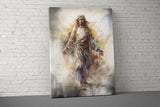 Jesus Christ Watercolor Art, Modern Abstract Splash, Spiritual Faith Christian Decor, Divine Messiah Wall Art, Holy Savior Painting.
Jesus
