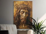 Jesus Christ Crown of Thorns Religious Art Print, Christian Wall Decor, Sacred Faith Image, Divine Home Decor all products ()
