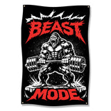 Beast Mode Gorilla Lifting Weights Poster, Motivational Gym Wall Art, Fitness Enthusiast Decor, Workout Room Inspiration, Gift for