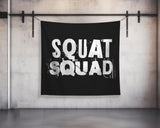 Squat Squad Tapestry, Custom Tapestry, Banner For Home Gym Decor, Weightlifting Quote Tapestry, Motivational Wall Art, Fitness Decor