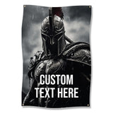 Medieval Knight Wall Art, Gym Decor Poster, Customizable Text Print, Spartan Warrior Artwork, Home Gym Motivation, Fitness Room Decor