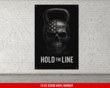 Skull Kettlebell Banner, Home Gym Decor, Motivational, Wall Art, Fitness, Powerlifting, Inspirational, Custom Gym Banners, Garage Gym Flag