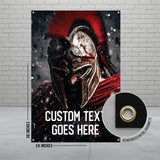 Spartan Warrior Poster, Gladiator Wall Art, Epic Battle Decor, Large Canvas Print, Cool Home Decor, War Theme Wall Hanging, Room Decor