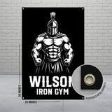 Gladiator Gym Wall Art, Muscle Warrior Poster, Fitness Motivation Banner, Home Gym Decor, Inspirational Workout Sign, 24x36 Inches