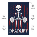 Gym Flags - Gym Sign - Custom Home Gym Banner - Gym Gifts - Weightlifting Decor - Deadlift USA