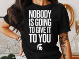 Inspirational graphic tee, motivational quote shirt, casual statement top, unique gift idea, trendy unisex apparel, casual wear