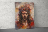 Jesus Christ Art Print, Crown of Thorns Painting, Christian Wall Decor, Religious Home Decor, Spiritual Artwork, Faith Gift Idea, Messiah