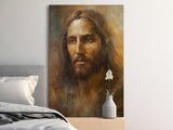 Jesus Christ Portrait Painting, Sacred Spiritual Wall Art Print, Religious Christian Home Decor, Divine Faith Messiah Gift