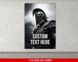 Spartan Banner For Home Gym Decor Weightlifting Motivational Quote Wall Art Fitness Powerlifting Inspirational Custom