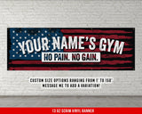 Custom Gym Banner, Home Gym Decor, Gym Motivation, Garage Gym Flag, Motivational Quote, Home Gym Wall Art, Motivation Poster