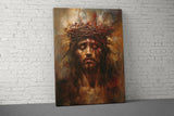 Jesus Christ Crown of Thorns Painting, Abstract Religious Art, Christian Wall Decor, Spiritual Canvas Print, Faith Gift
Jesus Christ, Crown