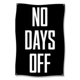 No Days Off Banner, Gym Motivation Poster, Workout Room Wall Art, Fitness Inspiration Sign, Home Gym Decor, Motivational Quote