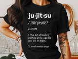 Funny Jiu-Jitsu T-Shirt, Ju-Jitsu Definition Tee, Martial Arts Humor Shirt, Involuntary Yoga, BJJ Gift, Gym Wear, Martial Arts Apparel