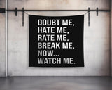 Motivational Quote Tapestry Gym Decor Weightlifting Wall Art Powerlifting Inspirational Dorm Garage Gym Fabric Gift